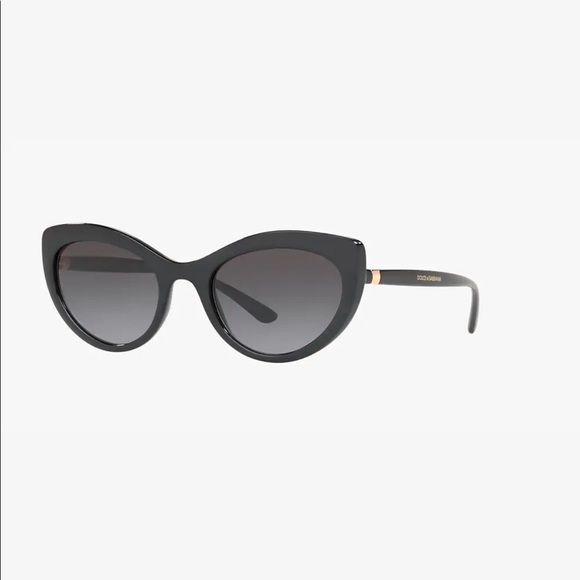 Dolce & Gabbana Accessories - Dolce & Gabbana #6124 Black/ Light Grey Ombré lens Cat Eye Sunglasses